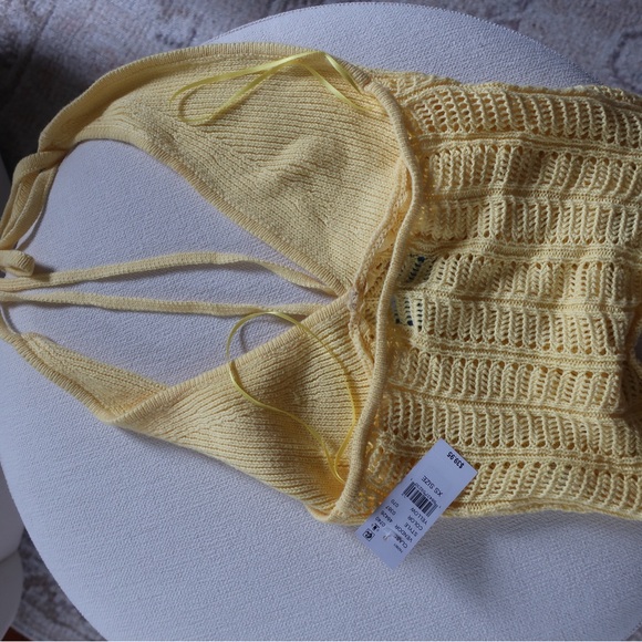 PacSun Light Yellow Knit Halter - Picture 2 of 2
